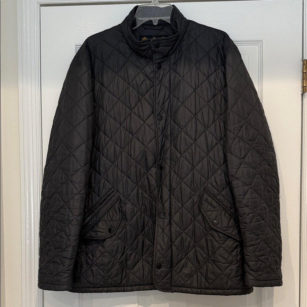 Barbour Men's Navy Blue Quilted Lightweight Puffer Jacket